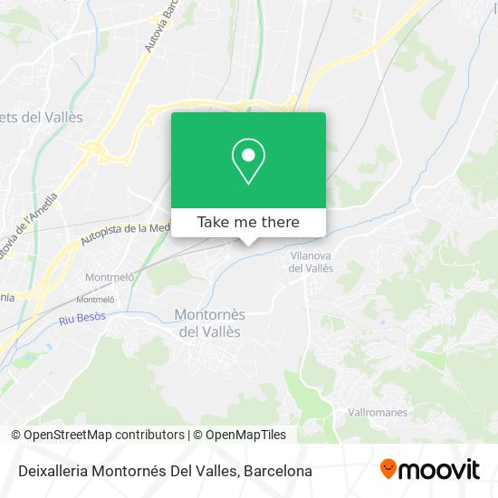 Deixalleria Montornés Del Valles map