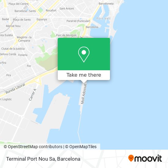 Terminal Port Nou Sa map
