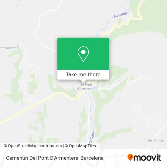 Cementiri Del Pont D'Armentera map