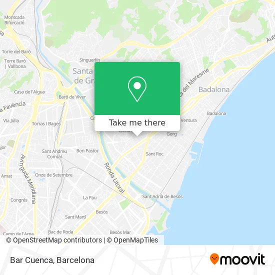 Bar Cuenca map
