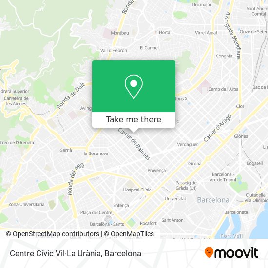 Centre Cívic Vil·La Urània map