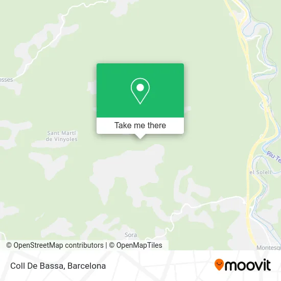 Coll De Bassa map