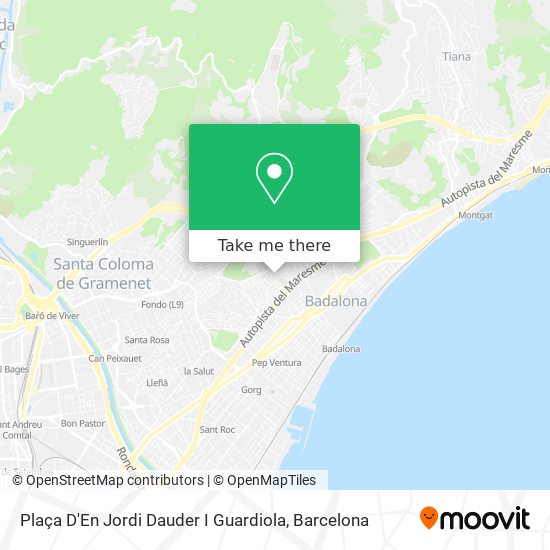 mapa Plaça D'En Jordi Dauder I Guardiola
