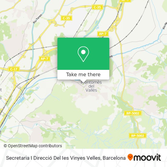 mapa Secretaria I Direcció Del Ies Vinyes Velles