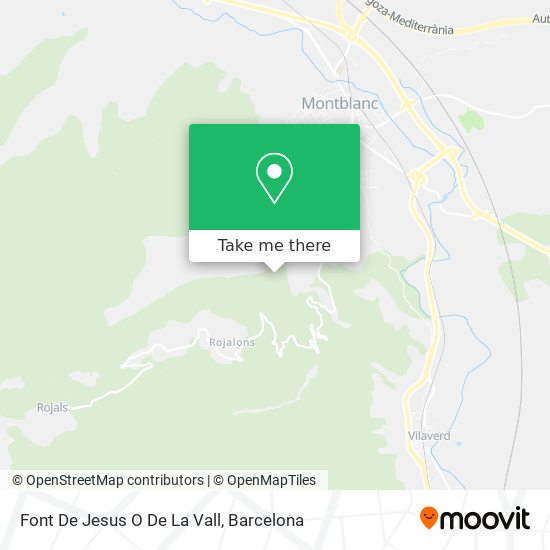 Font De Jesus O De La Vall map