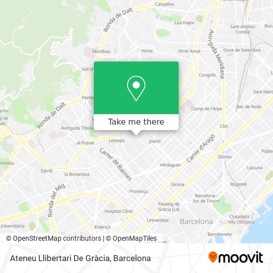 Ateneu Llibertari De Gràcia map