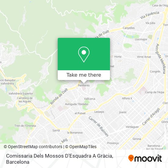 Comissaria Dels Mossos D'Esquadra A Gràcia map