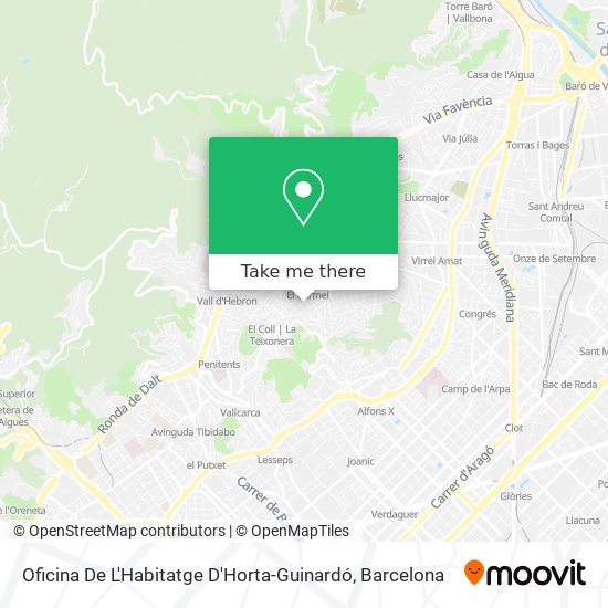Oficina De L'Habitatge D'Horta-Guinardó map