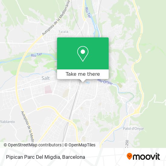 mapa Pipican Parc Del Migdia