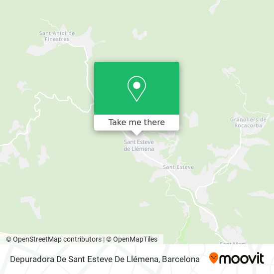 mapa Depuradora De Sant Esteve De Llémena