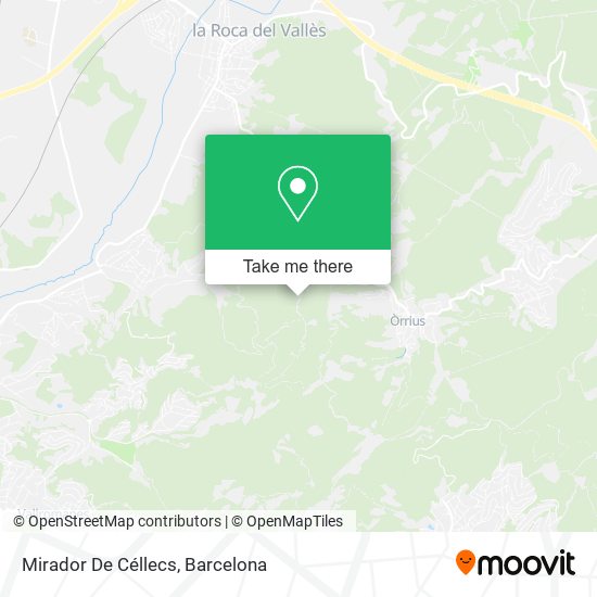 Mirador De Céllecs map