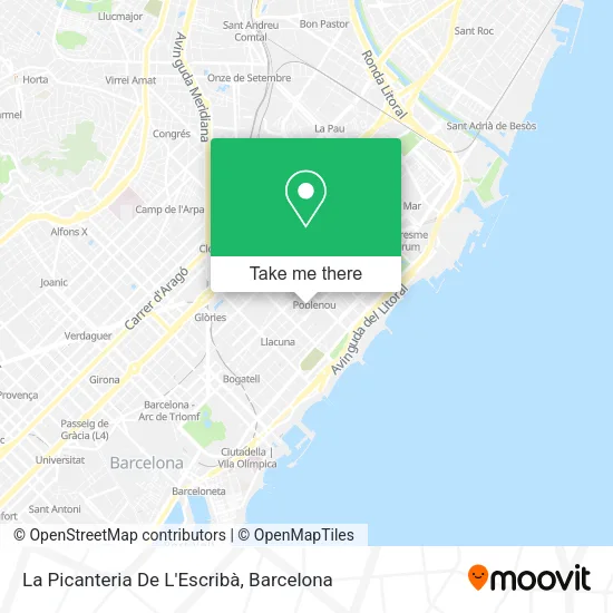 La Picanteria De L'Escribà map