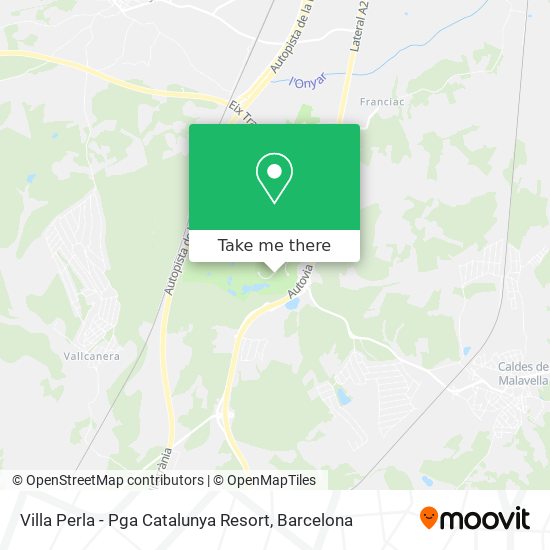 Villa Perla - Pga Catalunya Resort map