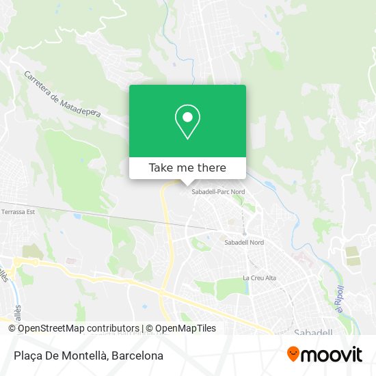 mapa Plaça De Montellà