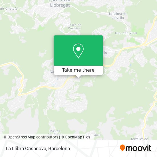 La Llibra Casanova map