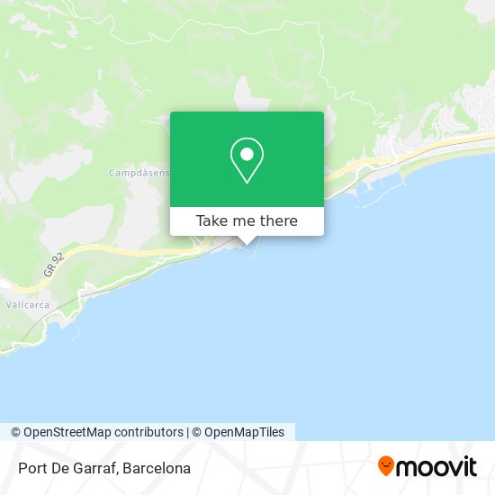 Port De Garraf map