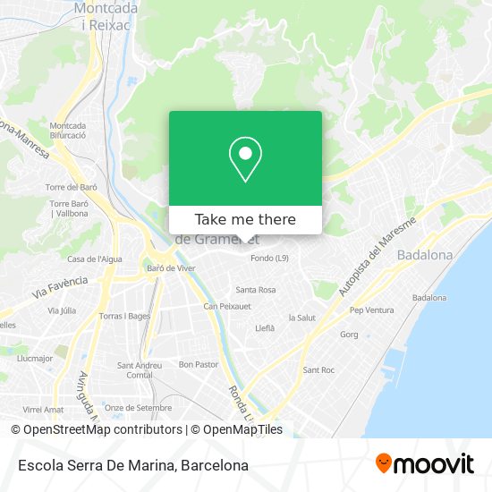 mapa Escola Serra De Marina