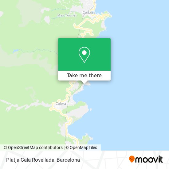 Platja Cala Rovellada map