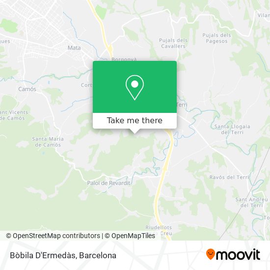 Bòbila D'Ermedàs map