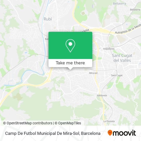 mapa Camp De Futbol Municipal De Mira-Sol