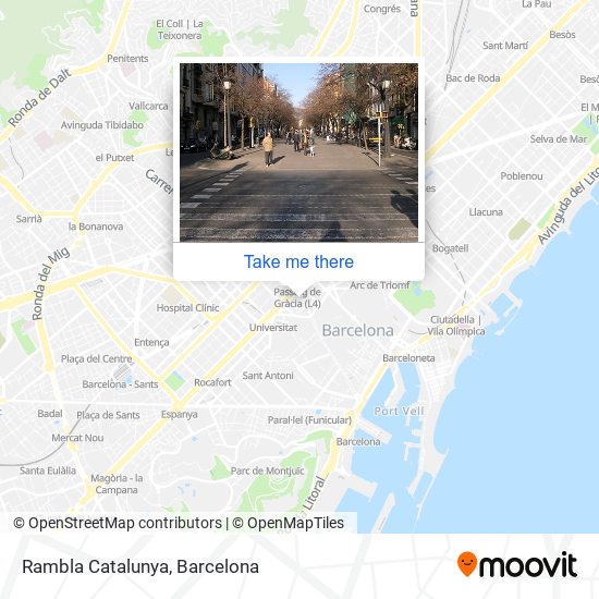 Rambla Catalunya map