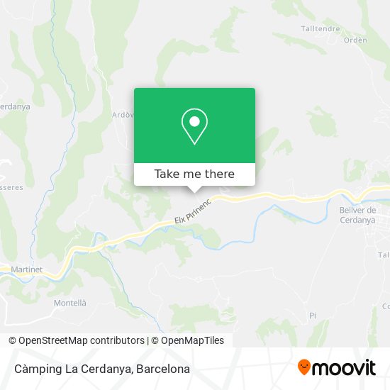 Càmping La Cerdanya map