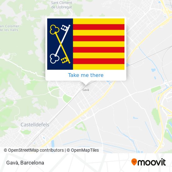 Gavà map