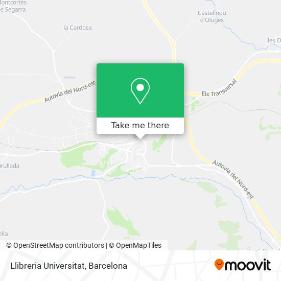 Llibreria Universitat map