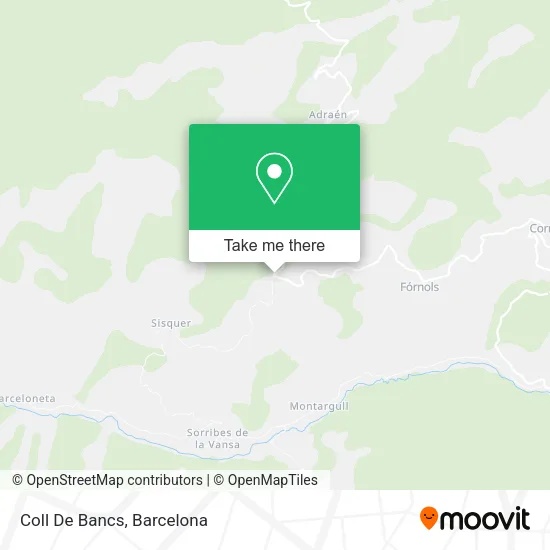 Coll De Bancs map