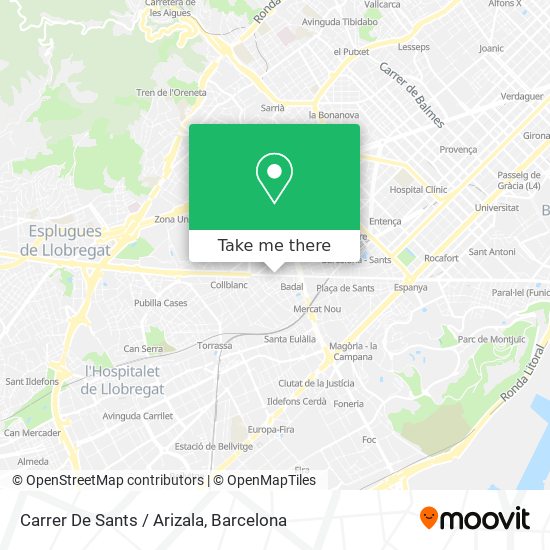 Carrer De Sants / Arizala map