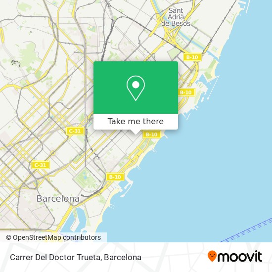 Carrer Del Doctor Trueta map