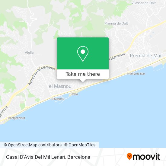 Casal D'Avis Del Mil·Lenari map