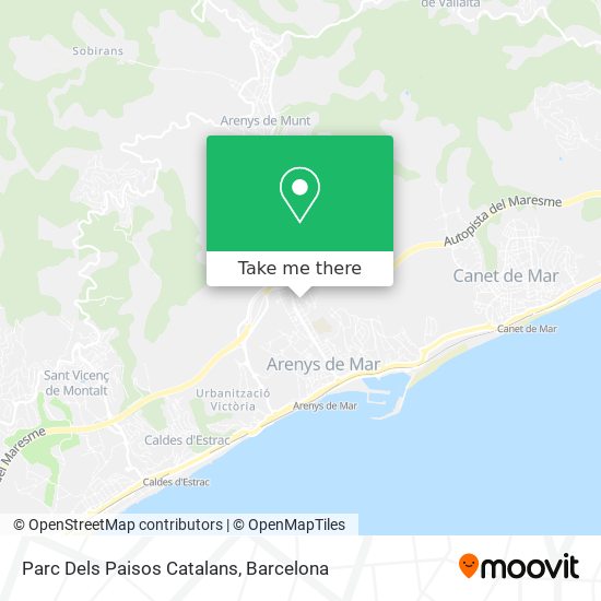 Parc Dels Paisos Catalans map