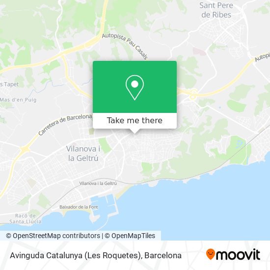 Avinguda Catalunya (Les Roquetes) map