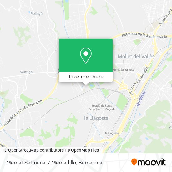 Mercat Setmanal / Mercadillo map