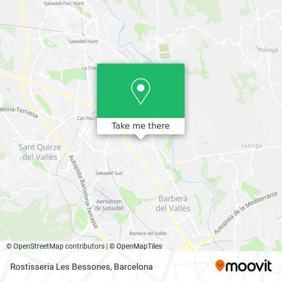 Rostisseria Les Bessones map
