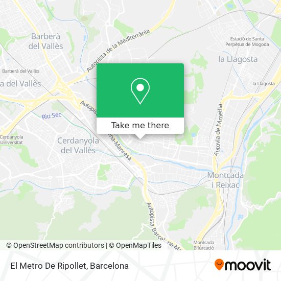 El Metro De Ripollet map