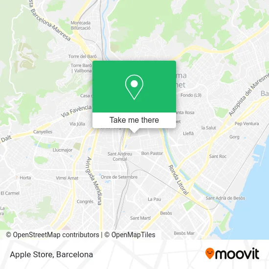 Apple Store map