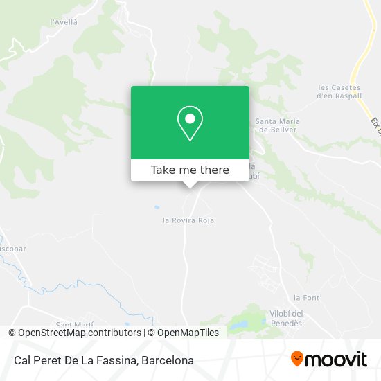 Cal Peret De La Fassina map