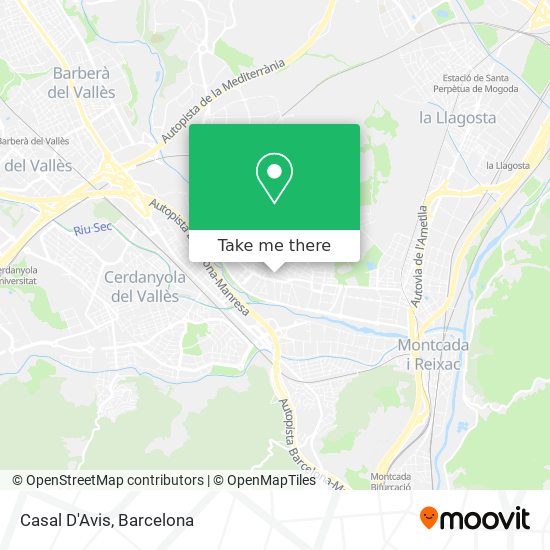 Casal D'Avis map