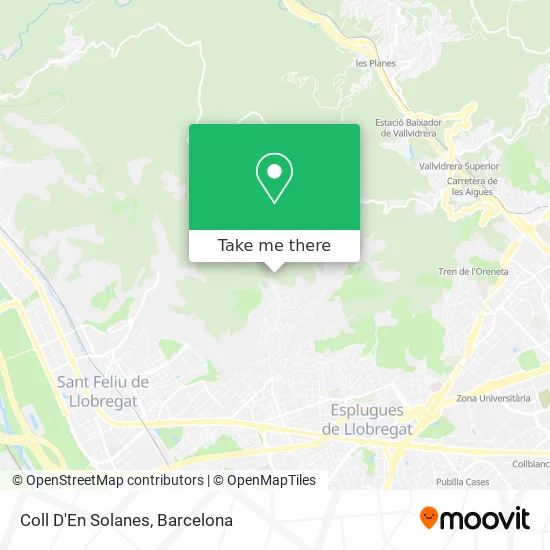 Coll D'En Solanes map