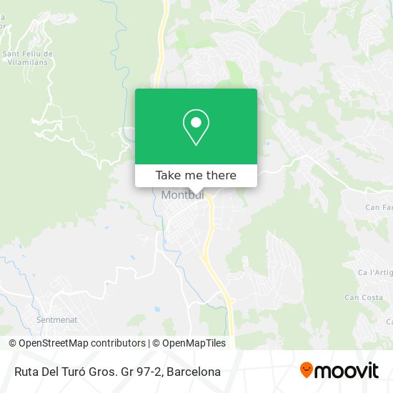 Ruta Del Turó Gros. Gr 97-2 map