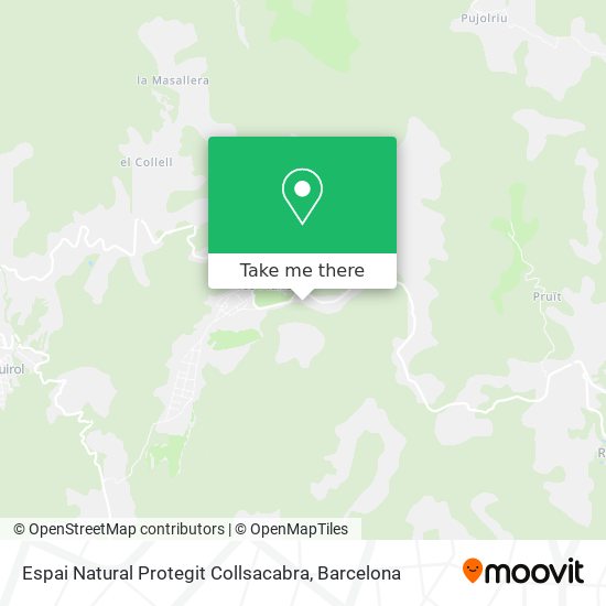 Espai Natural Protegit Collsacabra map