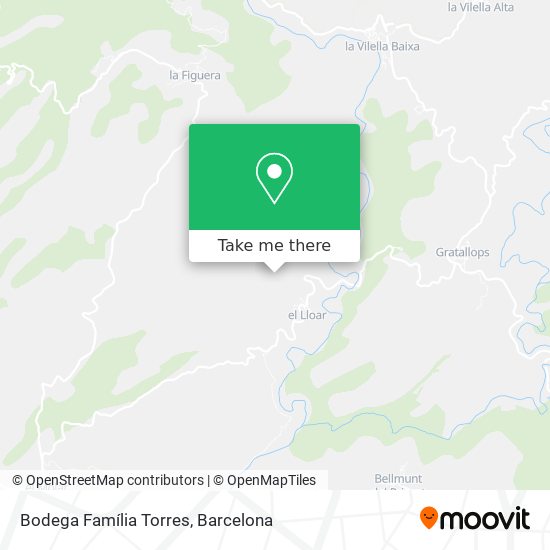 Bodega Família Torres map