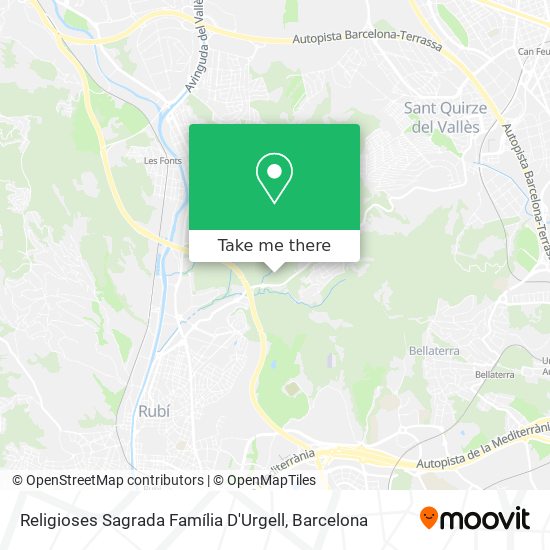Religioses Sagrada Família D'Urgell map