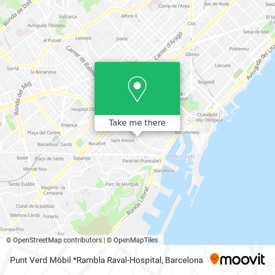 Punt Verd Mòbil *Rambla Raval-Hospital map