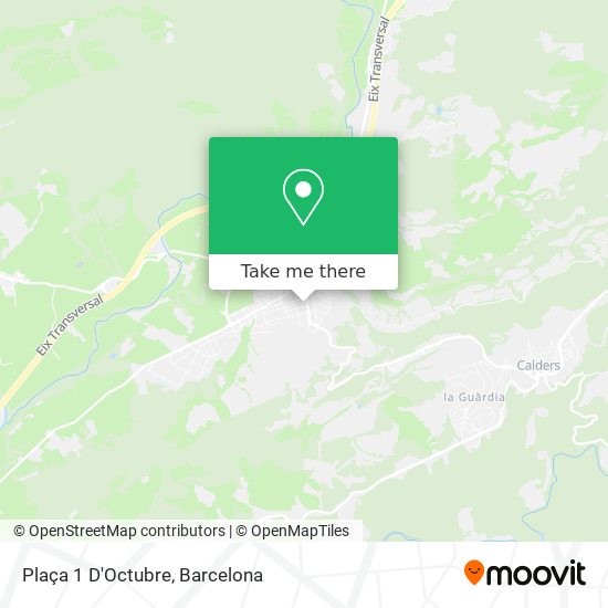 Plaça 1 D'Octubre map