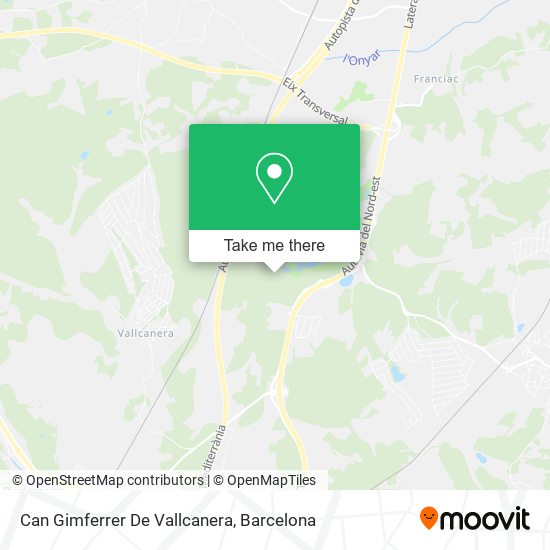 Can Gimferrer De Vallcanera map