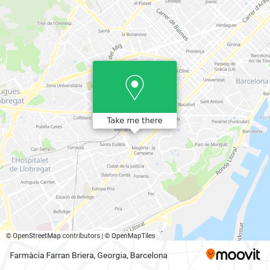 Farmàcia Farran Briera, Georgia map