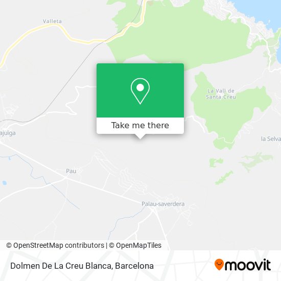 Dolmen De La Creu Blanca map